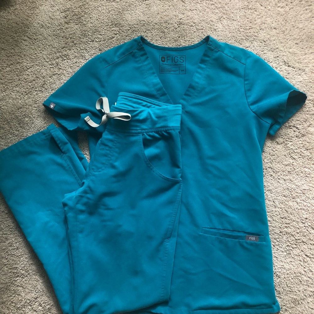 Figs Teal scrubs XXS/XXSP